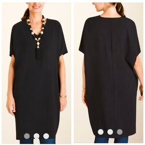 Chico's Black Tunic Dress Size 1 (8-10)